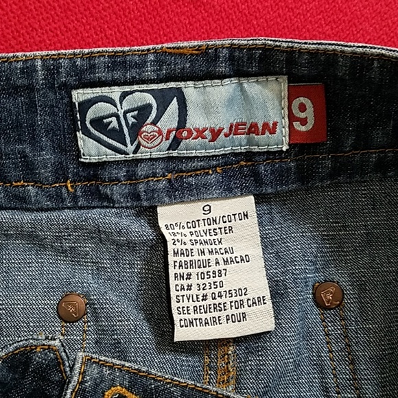 Roxy Jean 5 pocket jean skirt front slit size 9 - Picture 4 of 8